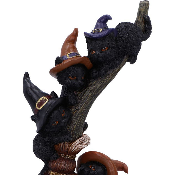Broomstick Kindle Witchy Black Cats Ornament U6870C24