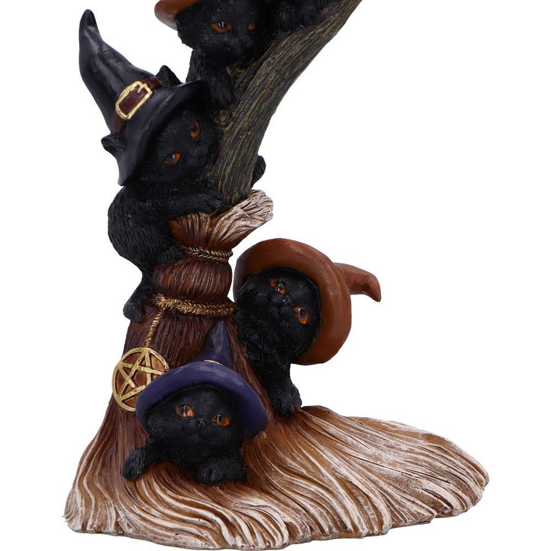Broomstick Kindle Witchy Black Cats Ornament U6870C24