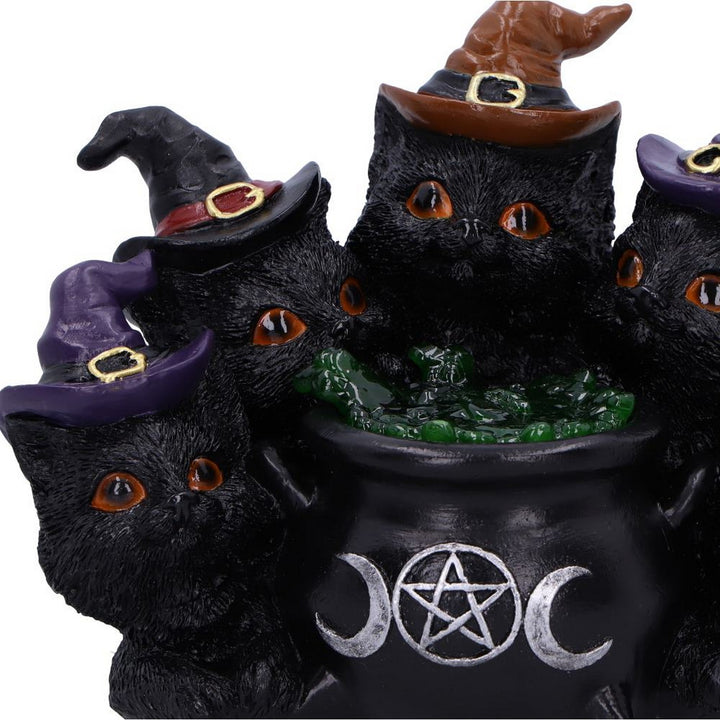 Kindle's Potion Light Up Cats and Cauldron Ornament U6871C24