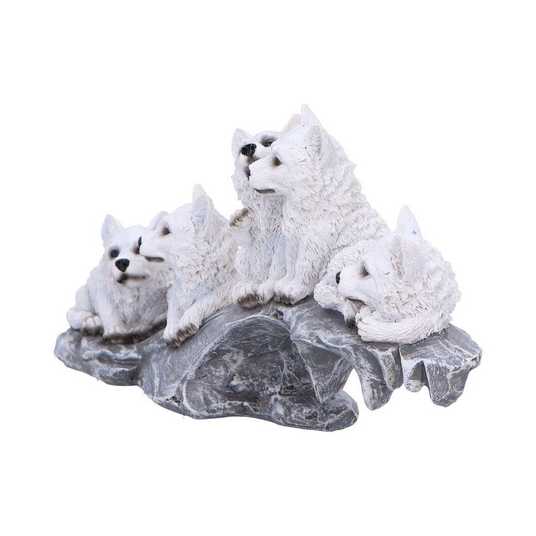 Winter Litter White Wolf Ornament U6873C24