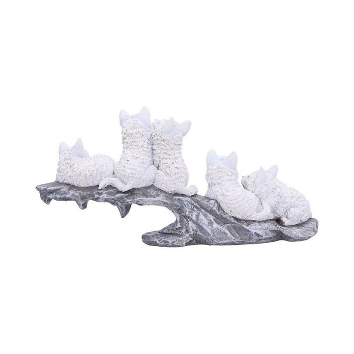 Winter Litter White Wolf Ornament U6873C24