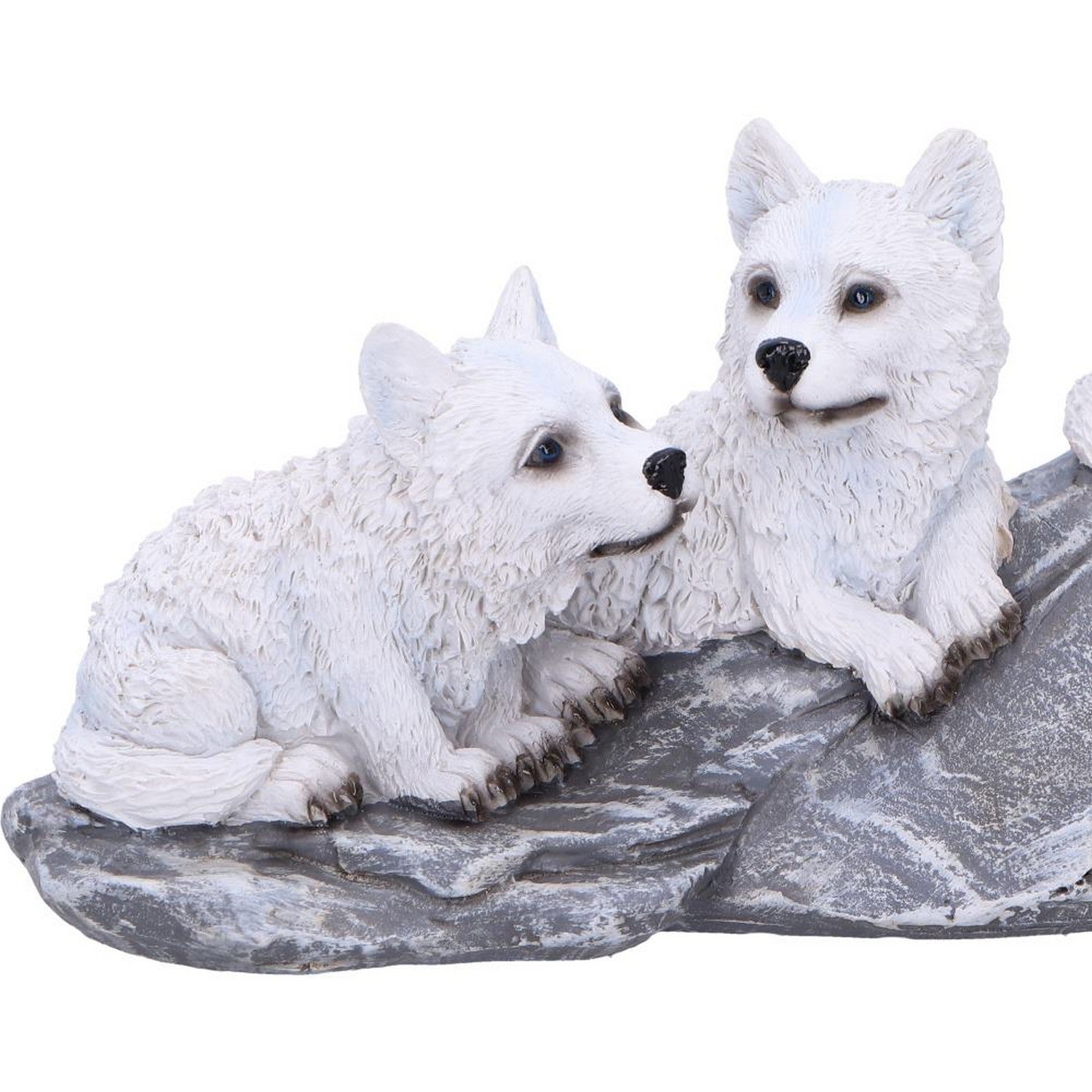 Winter Litter White Wolf Ornament U6873C24