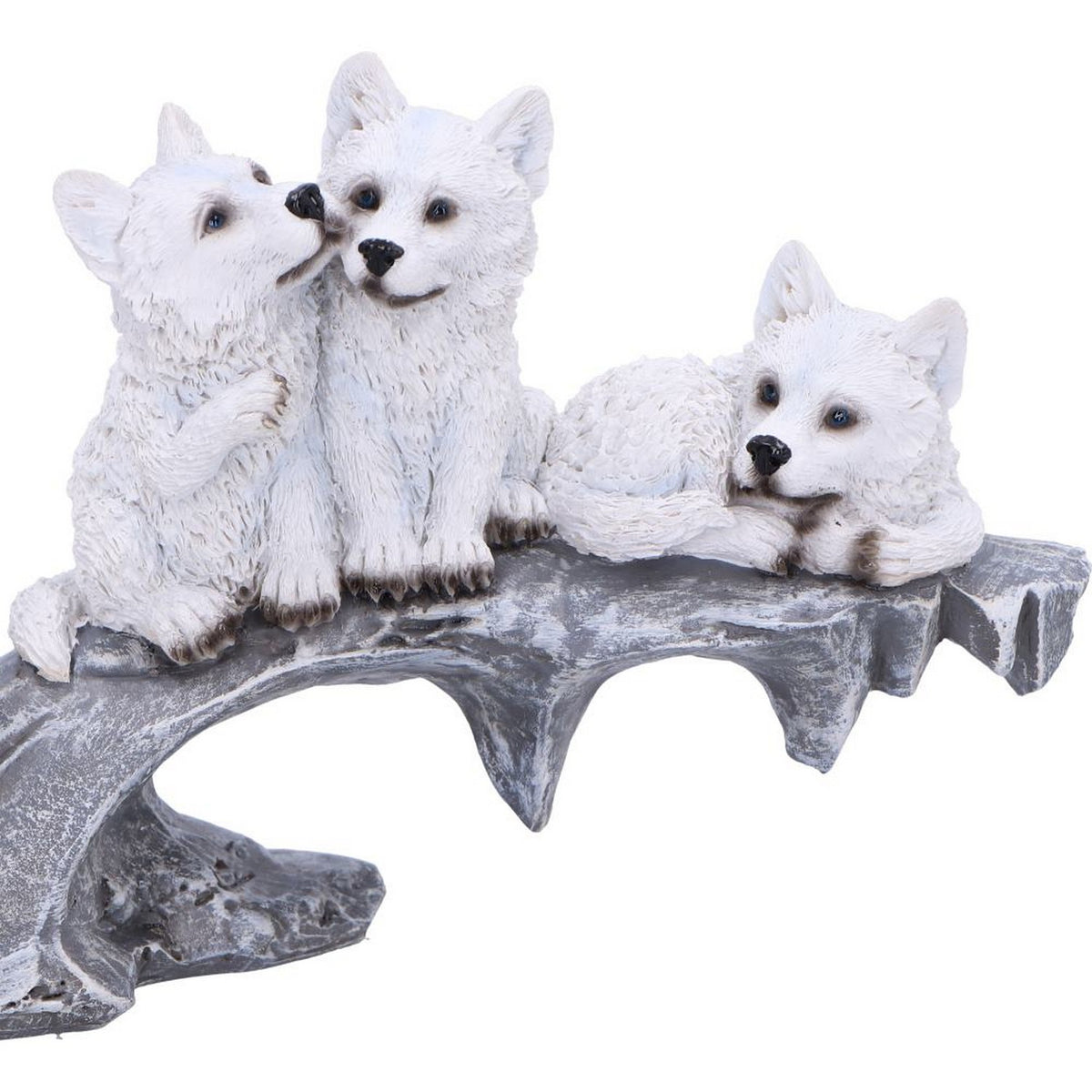 Winter Litter White Wolf Ornament U6873C24