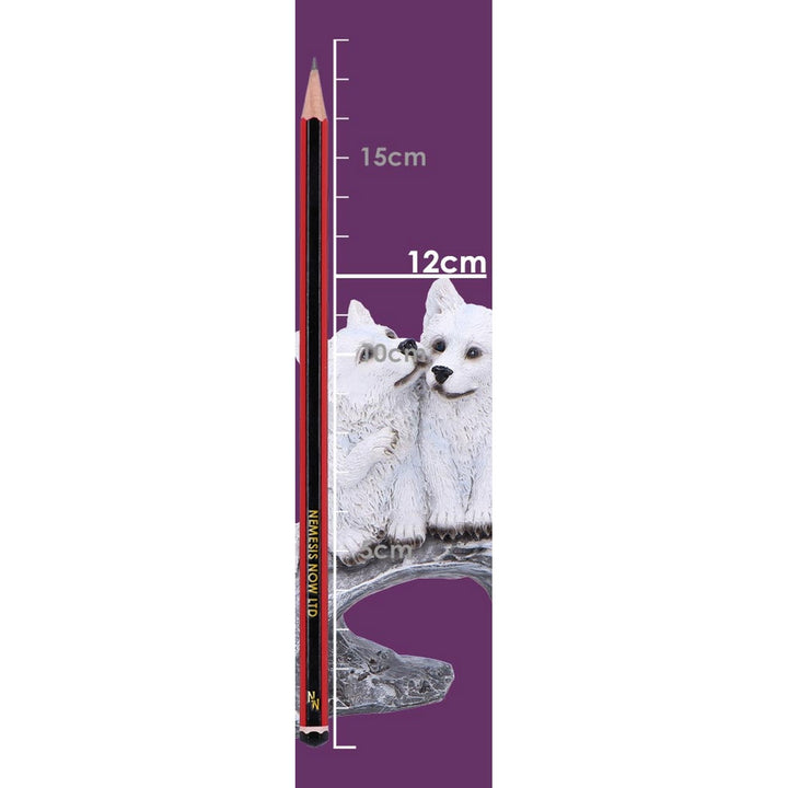 Winter Litter White Wolf Ornament U6873C24