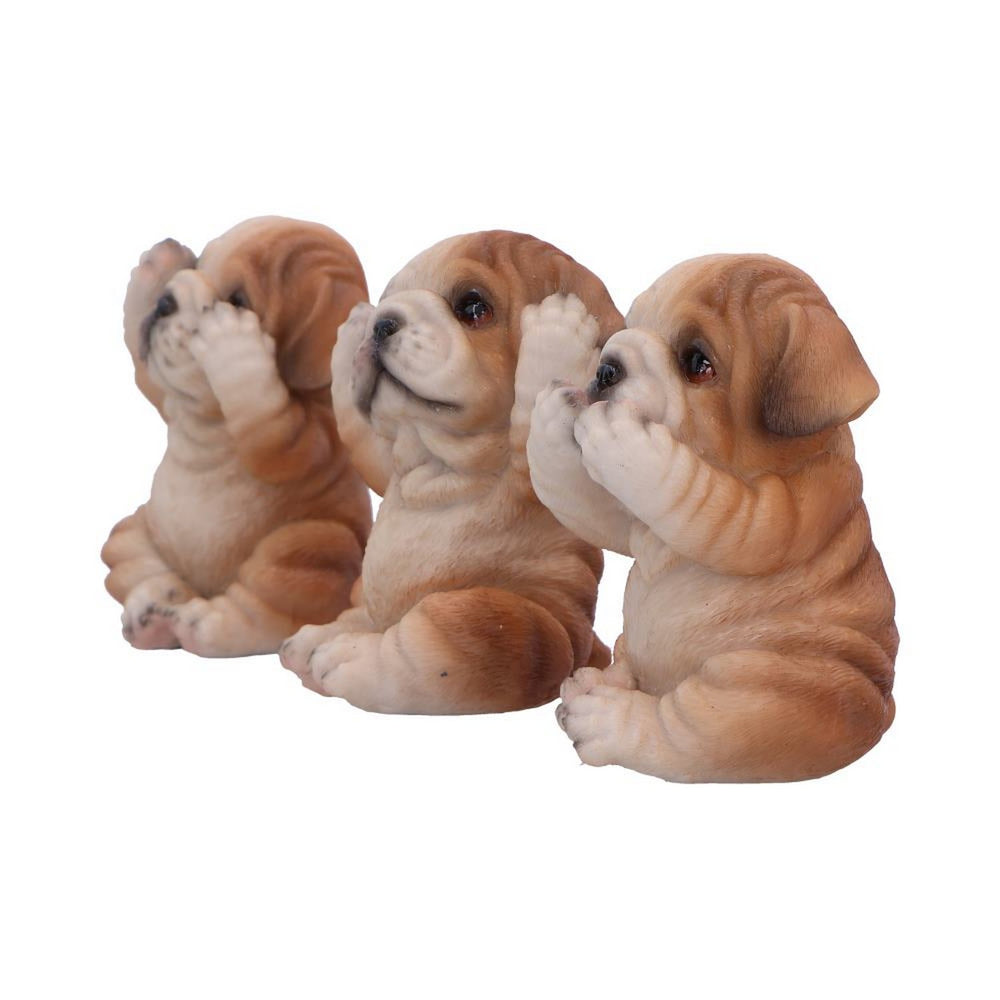 Three Wise Bulldogs Figurines (Set of 3) U6960A25