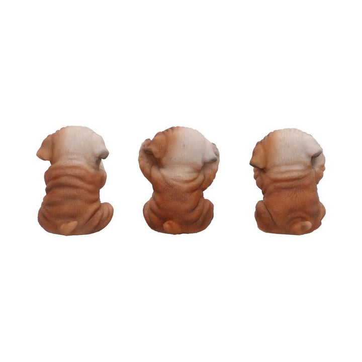 Three Wise Bulldogs Figurines (Set of 3) U6960A25
