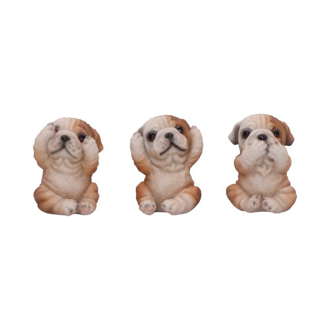 Three Wise Bulldogs Figurines (Set of 3) U6960A25
