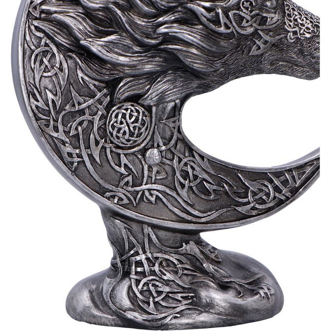 Celtic Crescent Wolf and Moon Ornament U6994A25