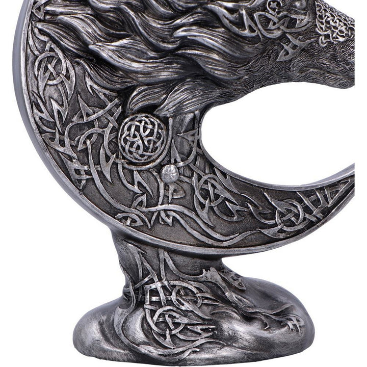 Celtic Crescent Wolf and Moon Ornament U6994A25