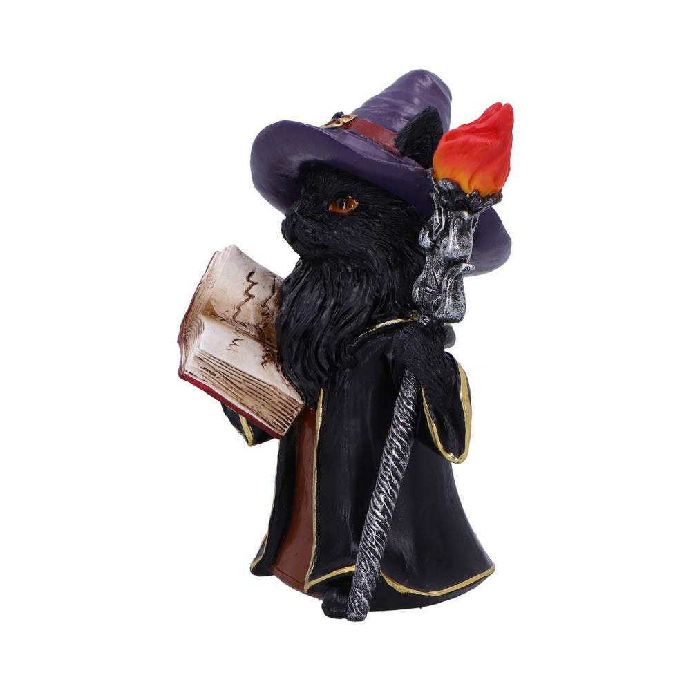 Albus  The Black Wizard Cat Figurine U7007A25