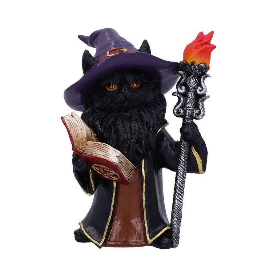 Albus  The Black Wizard Cat Figurine U7007A25