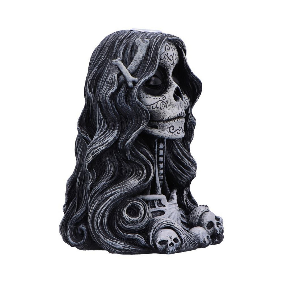 Calavera's Offering Gothic Day of the Dead Inspired Backflow Incense Burner U7008A25