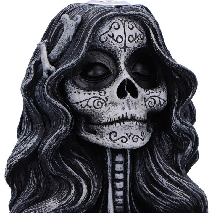 Calavera's Offering Gothic Day of the Dead Inspired Backflow Incense Burner U7008A25