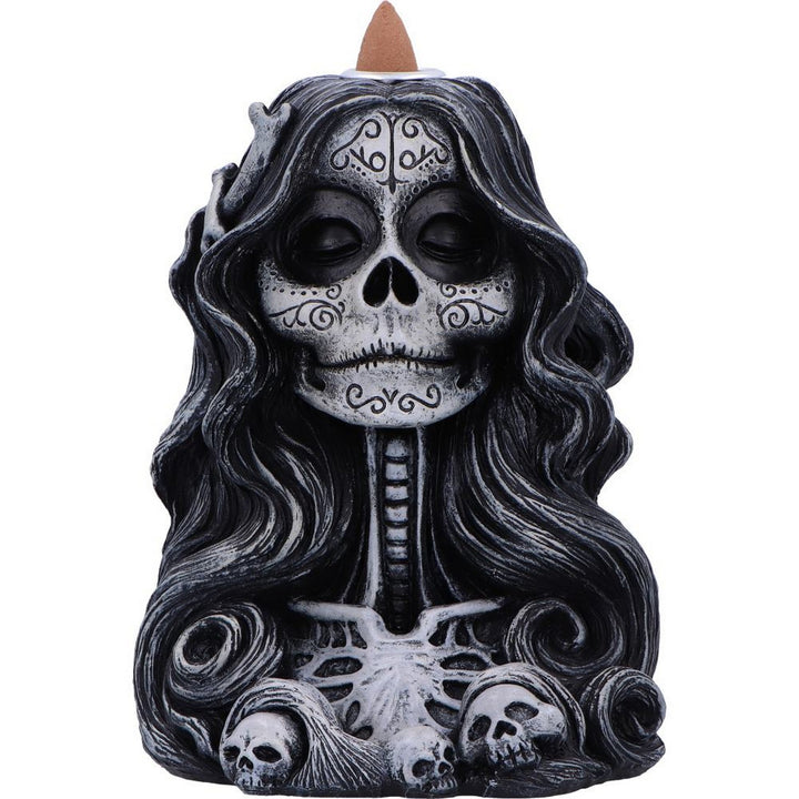 Calavera's Offering Gothic Day of the Dead Inspired Backflow Incense Burner U7008A25