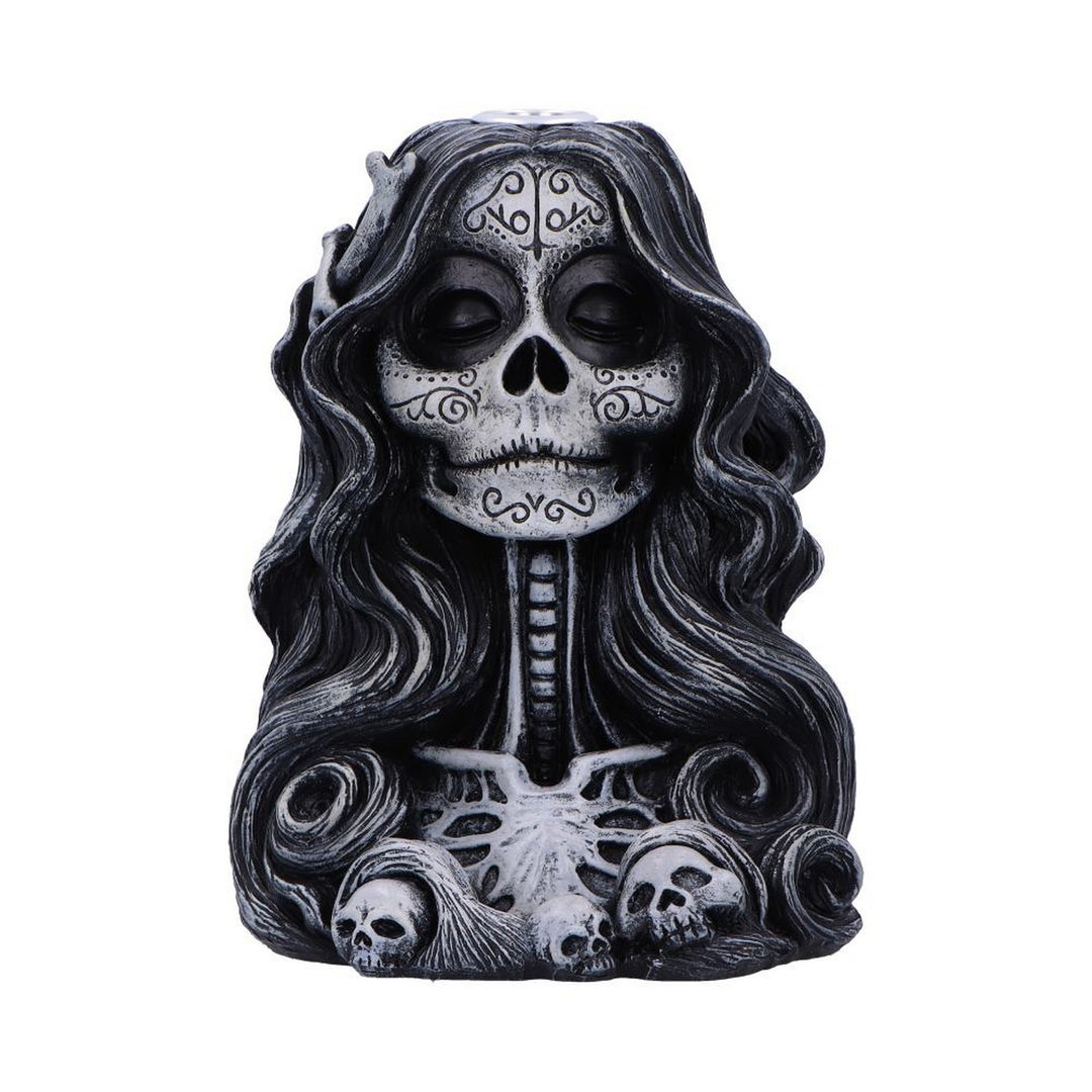 Calavera's Offering Gothic Day of the Dead Inspired Backflow Incense Burner U7008A25