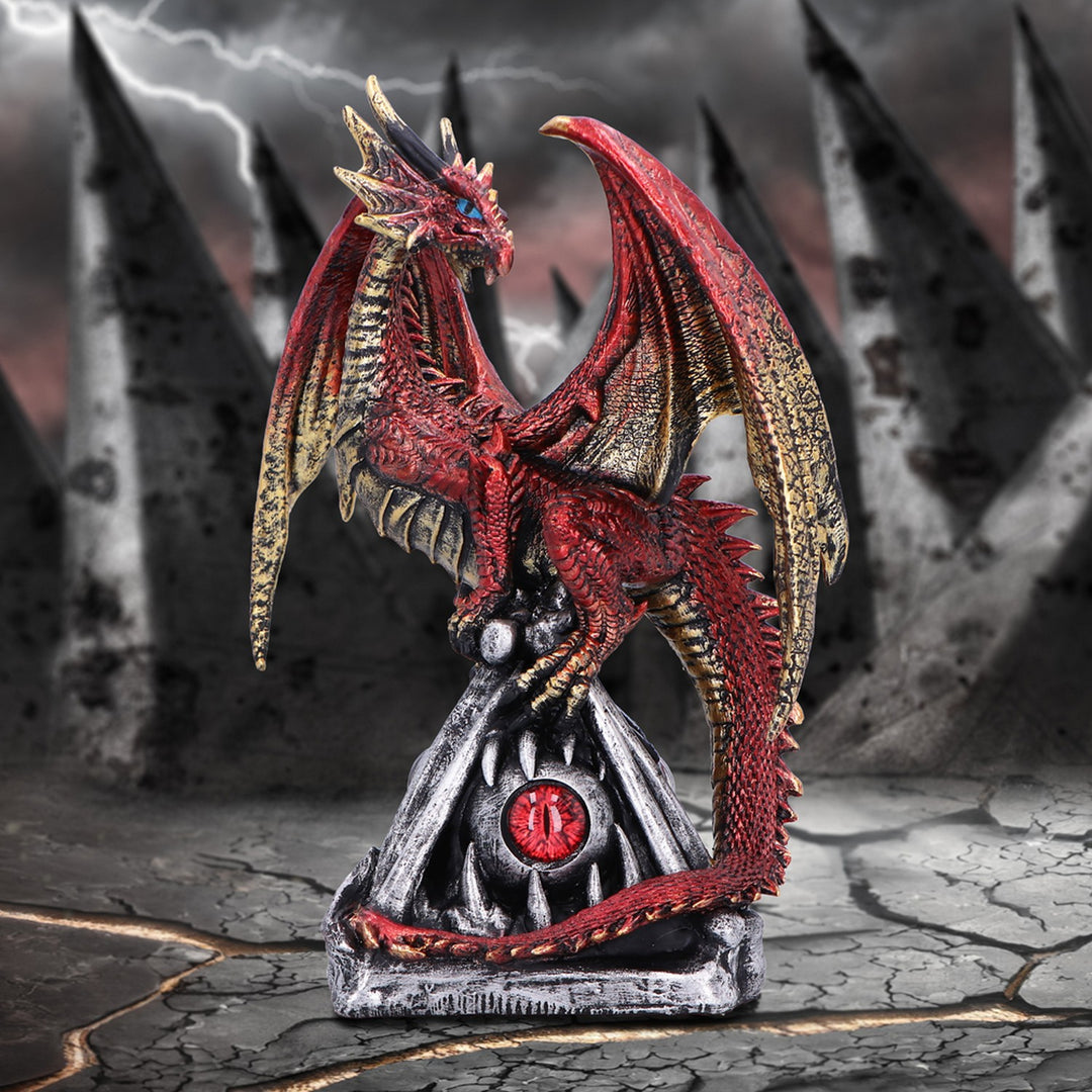 Guardians Gaze  The Fierce Flame Dragon Sentinel Figurine U7017A25