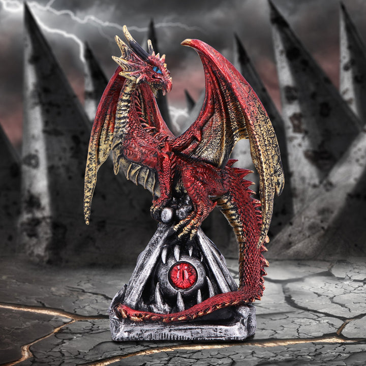 Guardians Gaze  The Fierce Flame Dragon Sentinel Figurine U7017A25