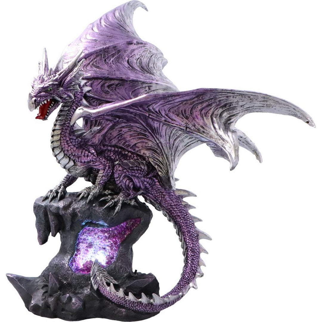 Viorel Large Dragon Figurine with LED Light Up Base U7051M25
