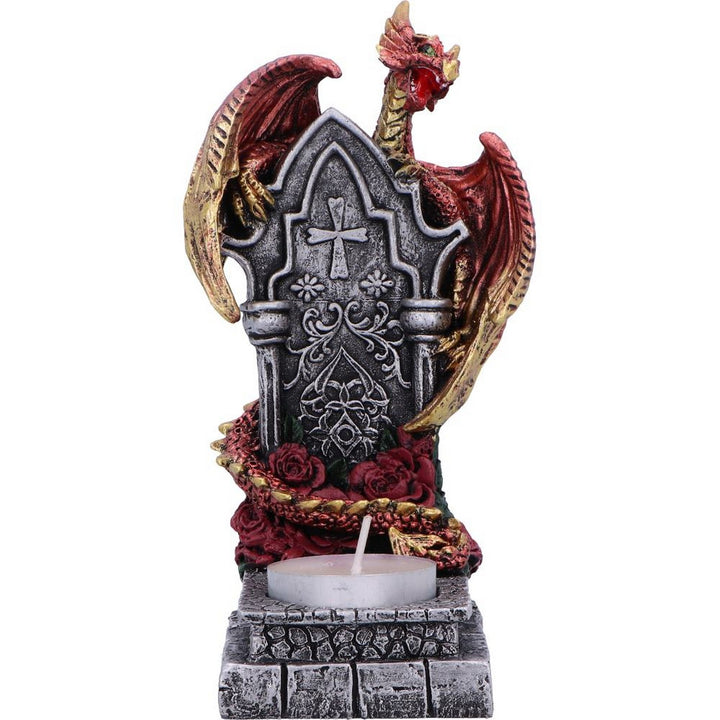 Light of the Dragon Red Ornamental Tealight Holder U7052M25
