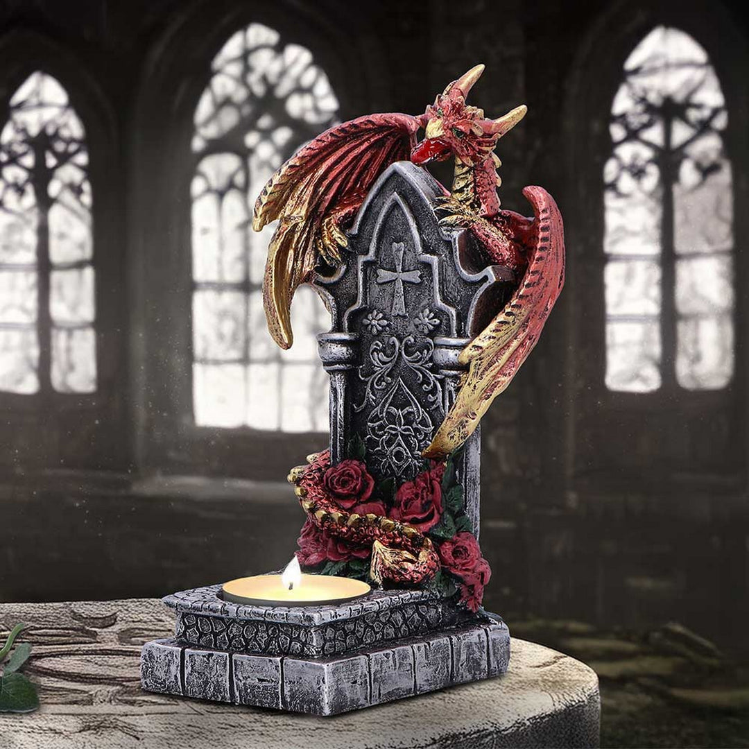 Light of the Dragon Red Ornamental Tealight Holder U7052M25