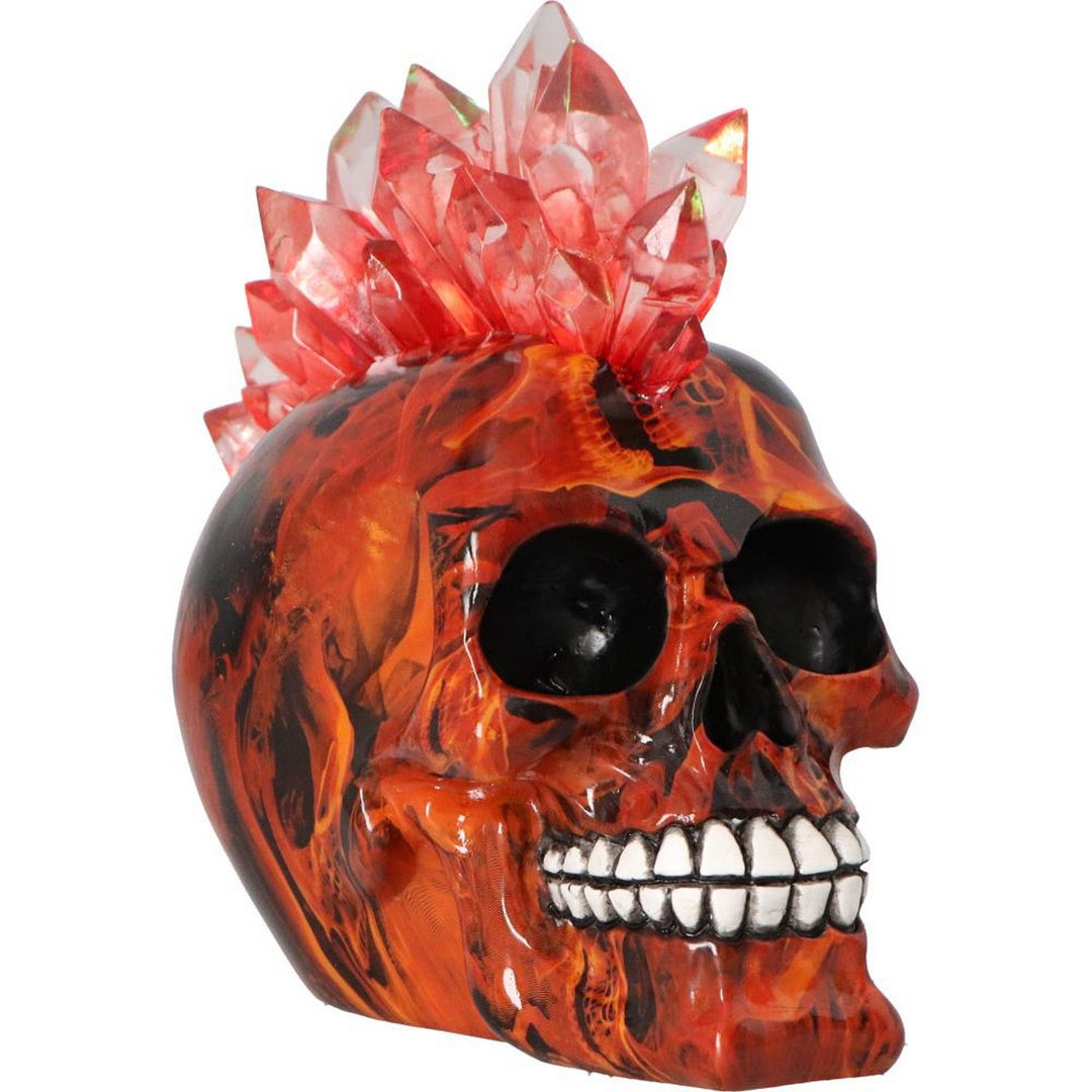 Infernal Crystal Skull with Light Up Mohawk U7055M25