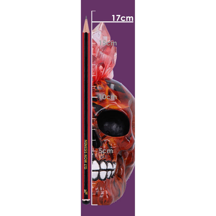 Infernal Crystal Skull with Light Up Mohawk U7055M25