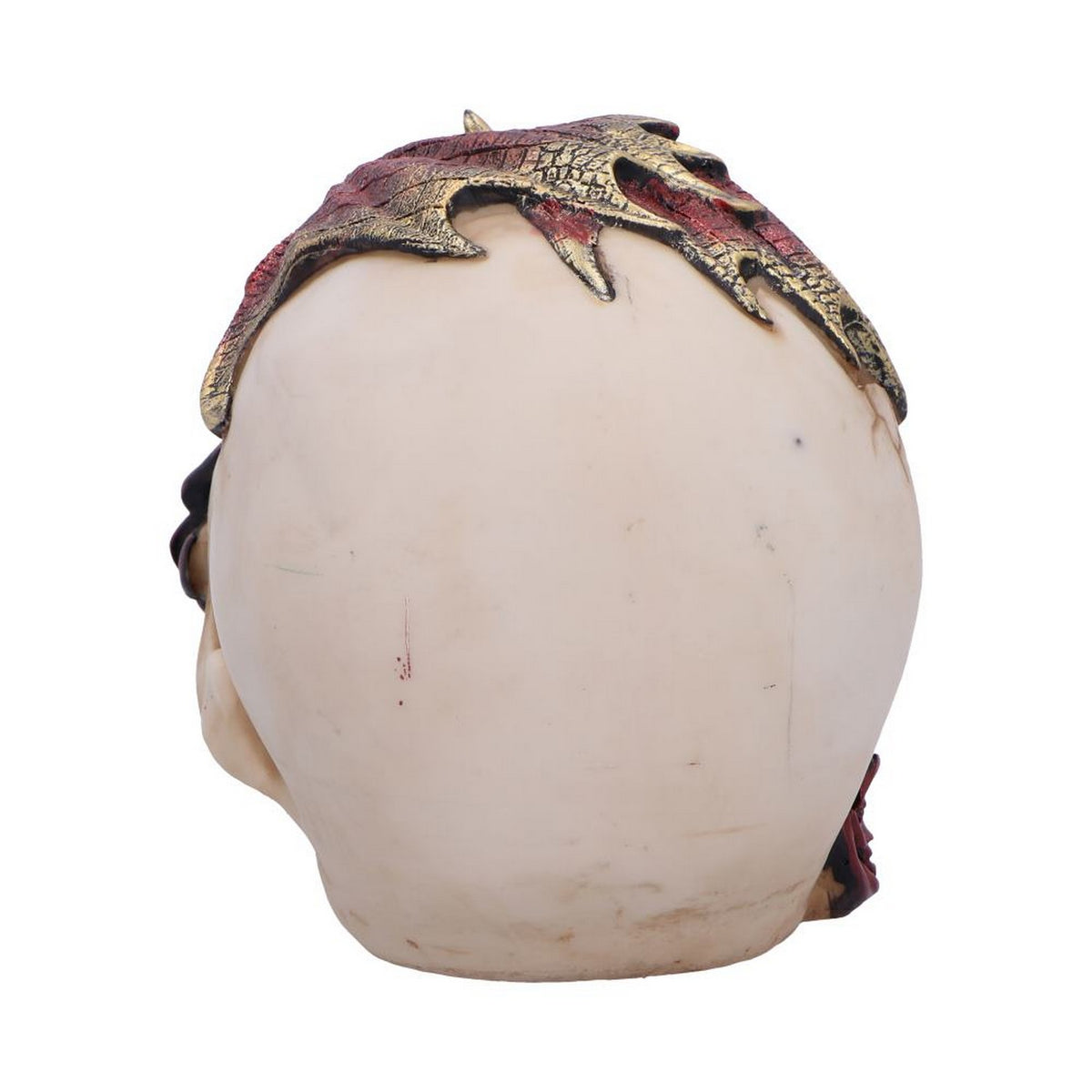 Rose Flame Decorative Skull With Sleeping Dragon U7070B25