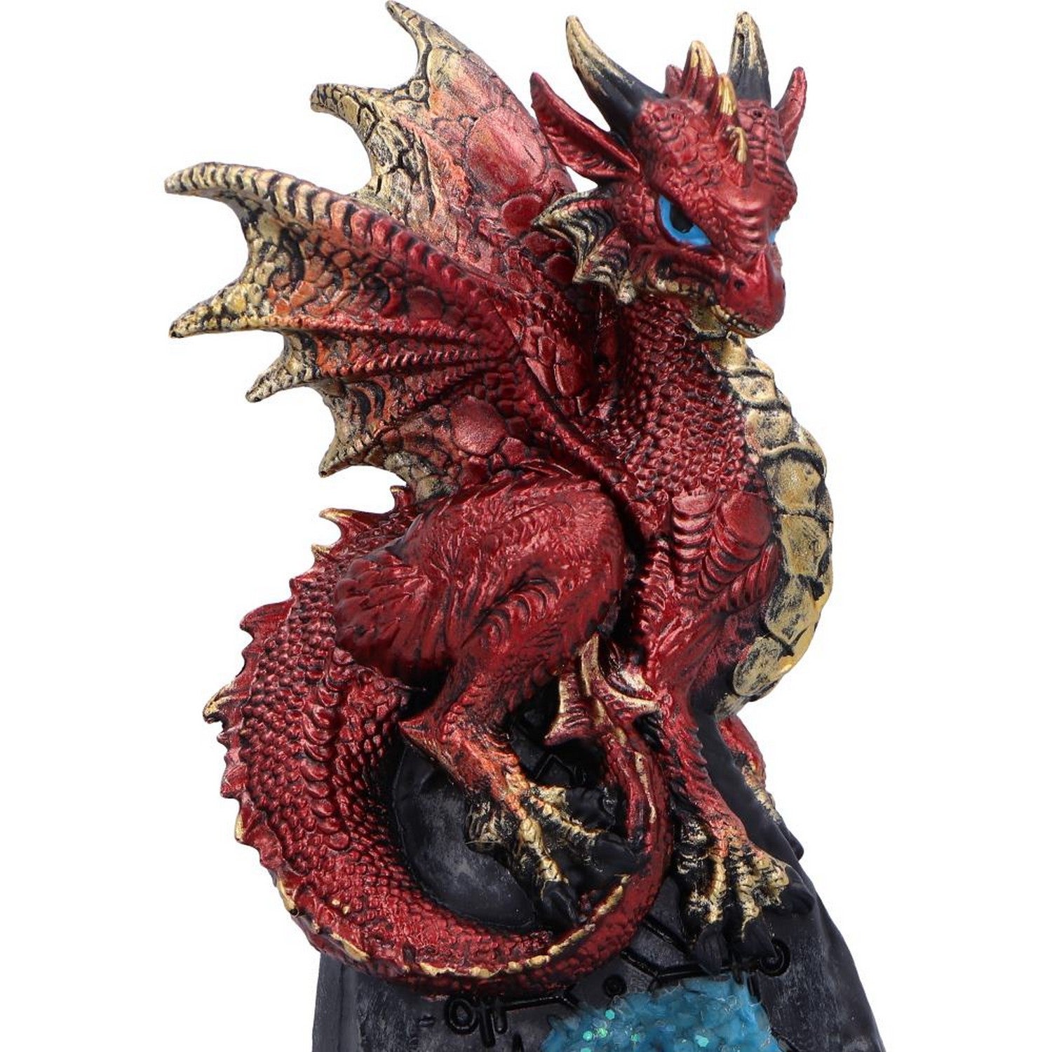 Crystal Cave Dweller Decorative Resin Dragon Figurine U7073B25