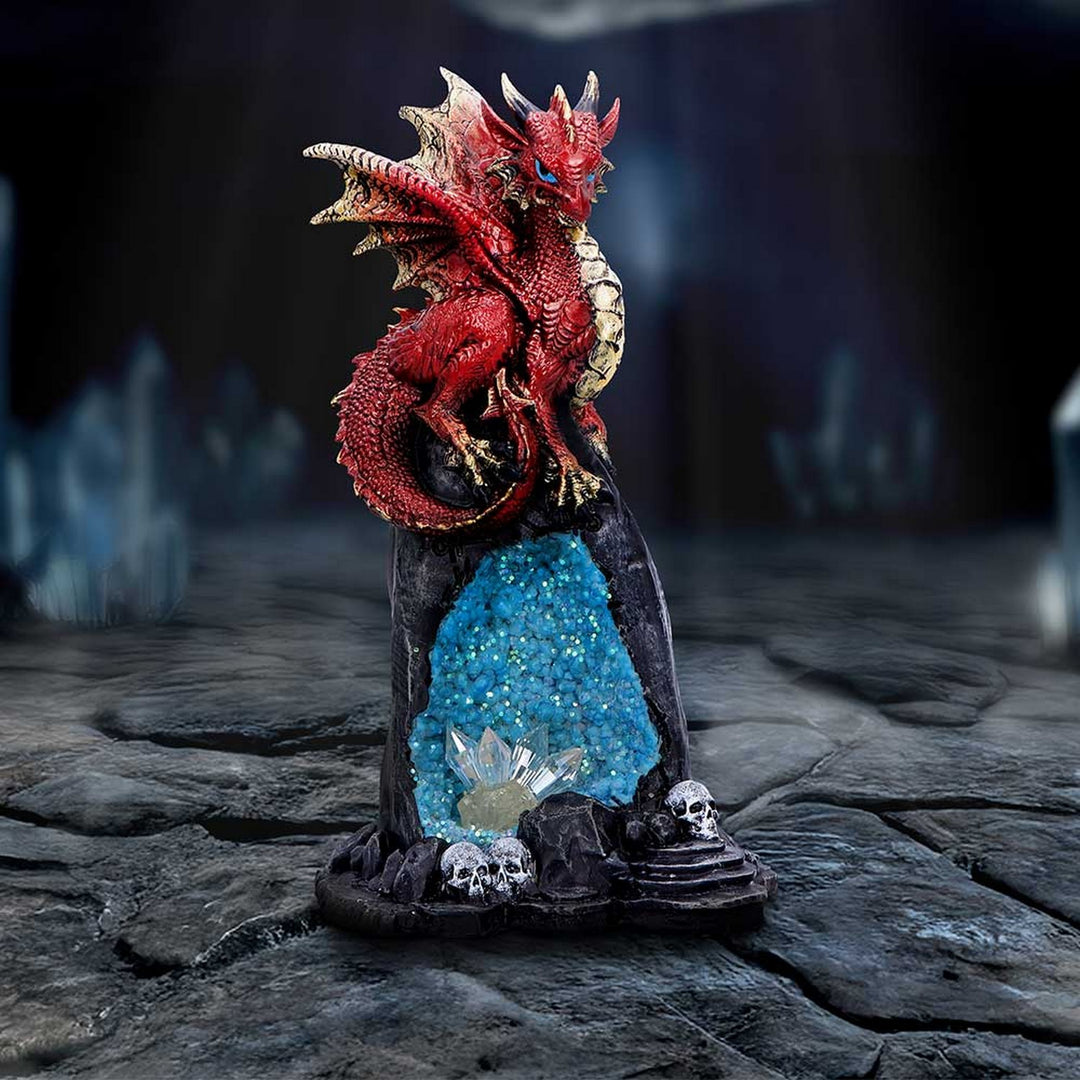 Crystal Cave Dweller Decorative Resin Dragon Figurine U7073B25