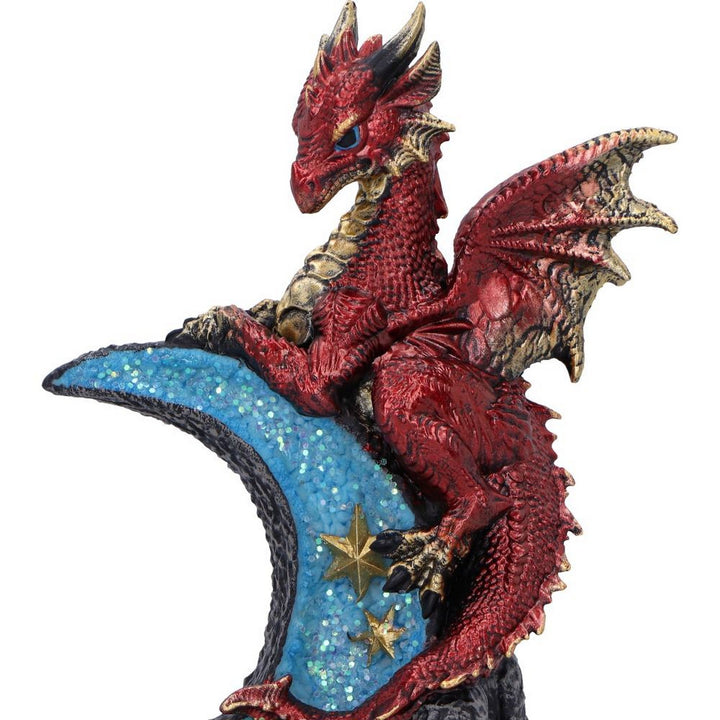 Lunar Perch Decorative Dragon Resin Figurine U7074B25