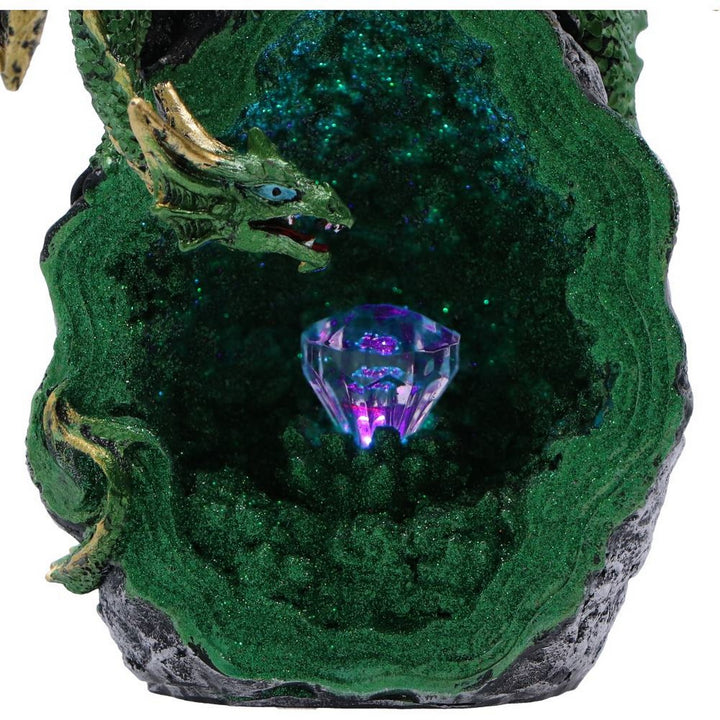 Emerald Overseer Dragon Decorative Resin Figurine U7090B25
