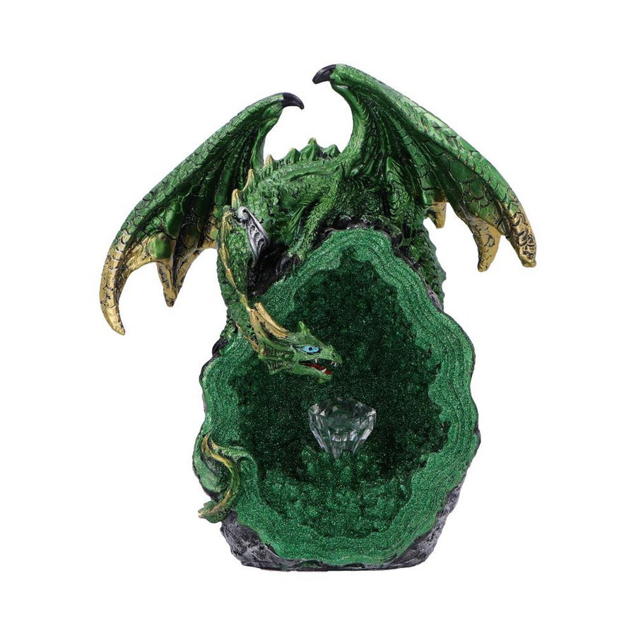 Emerald Overseer Dragon Decorative Resin Figurine U7090B25