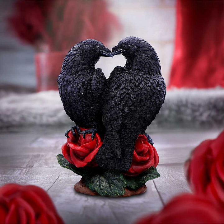 Raven Romance Decorative Resin Figurine U7107B25