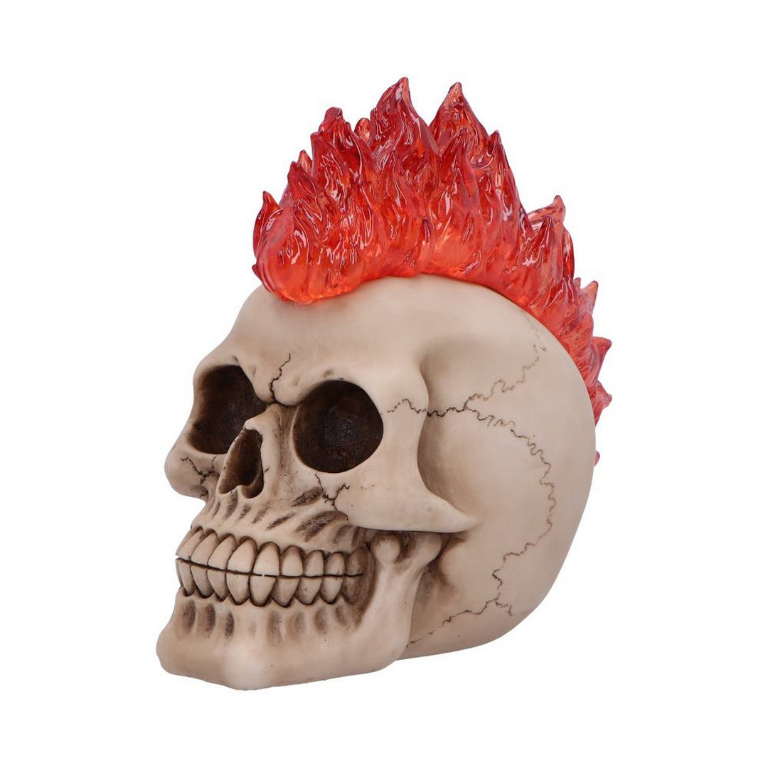 Hot-Headed Decorative Resin Skull U7131B25