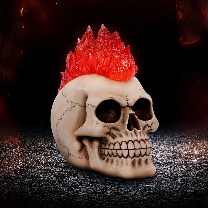 Hot-Headed Decorative Resin Skull U7131B25
