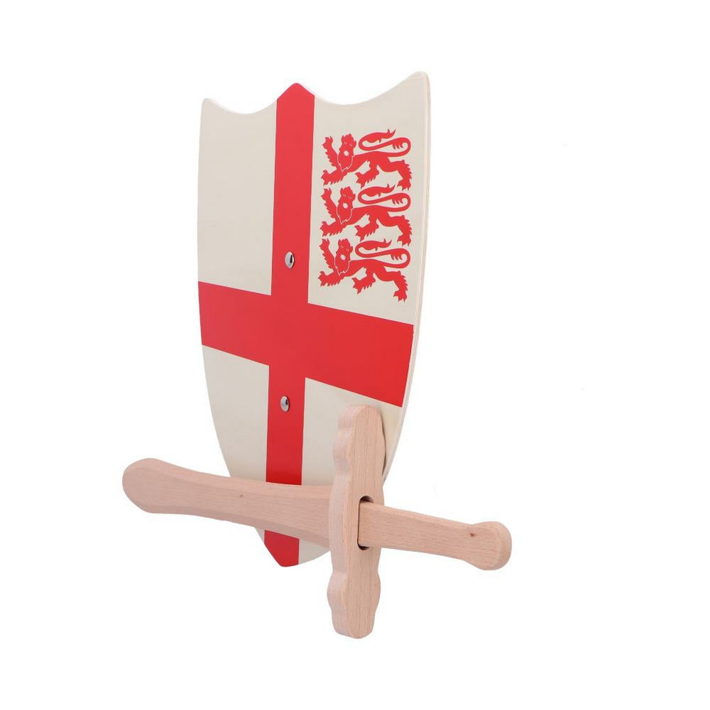 St. George Shield 35cm & Wooden Sword 34cm U7160B25