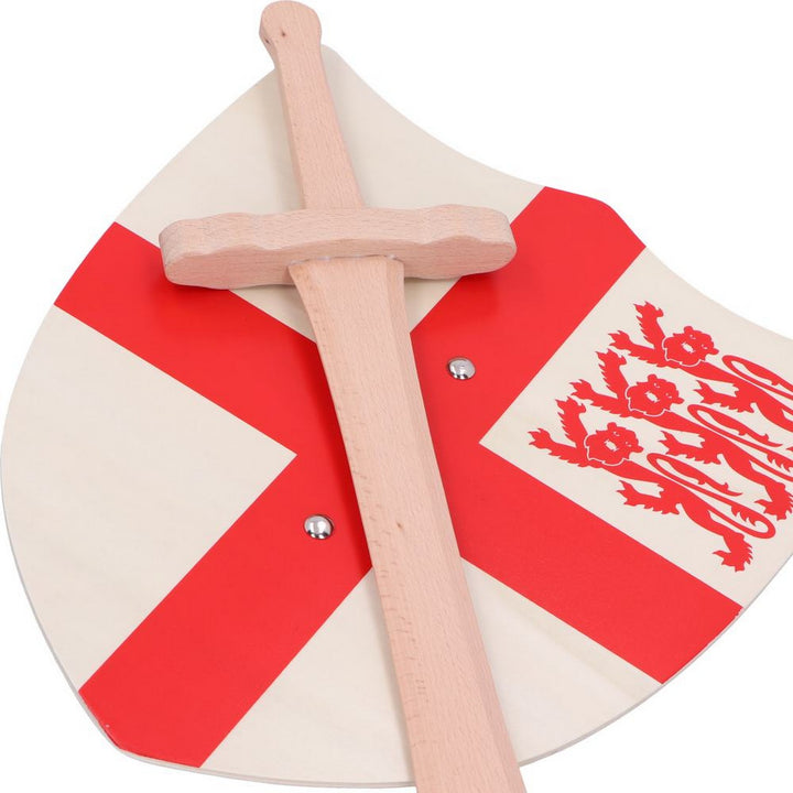St. George Shield 35cm & Wooden Sword 34cm U7160B25