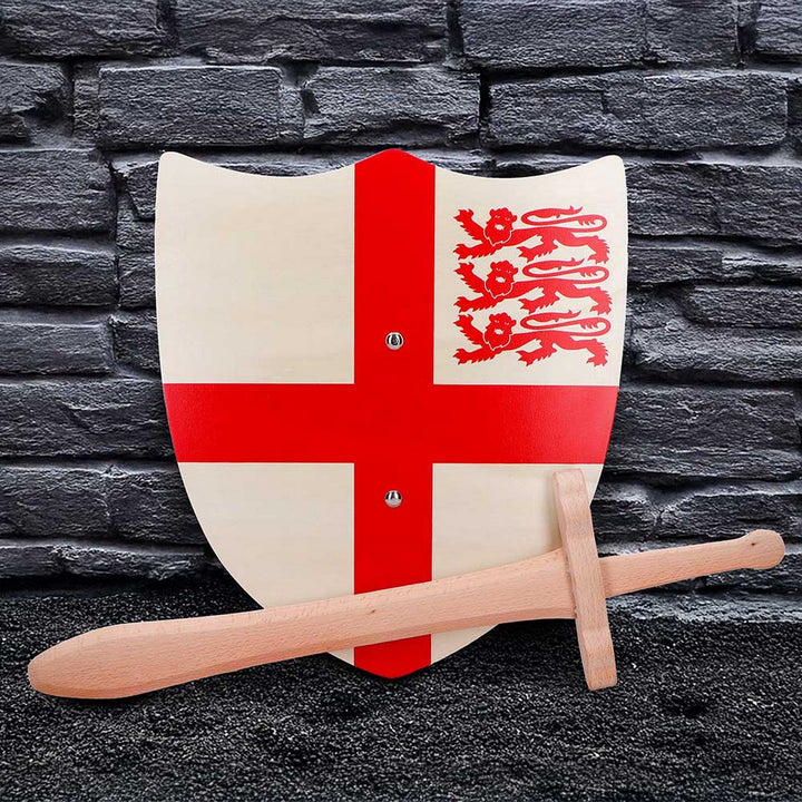 St. George Shield 35cm & Wooden Sword 34cm U7160B25
