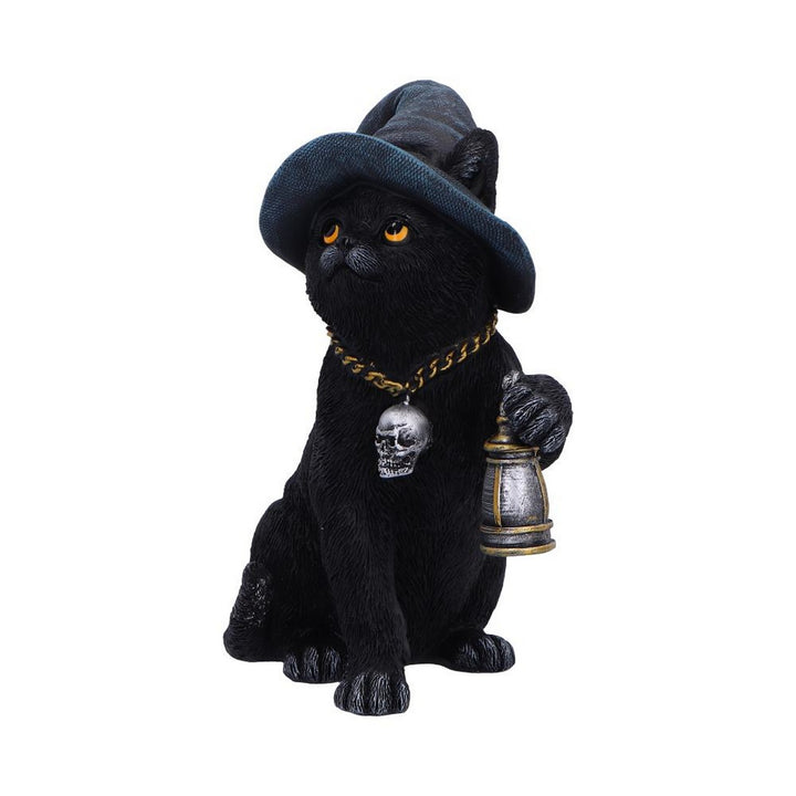 Witch Cat Lantern Figurine U7227C25