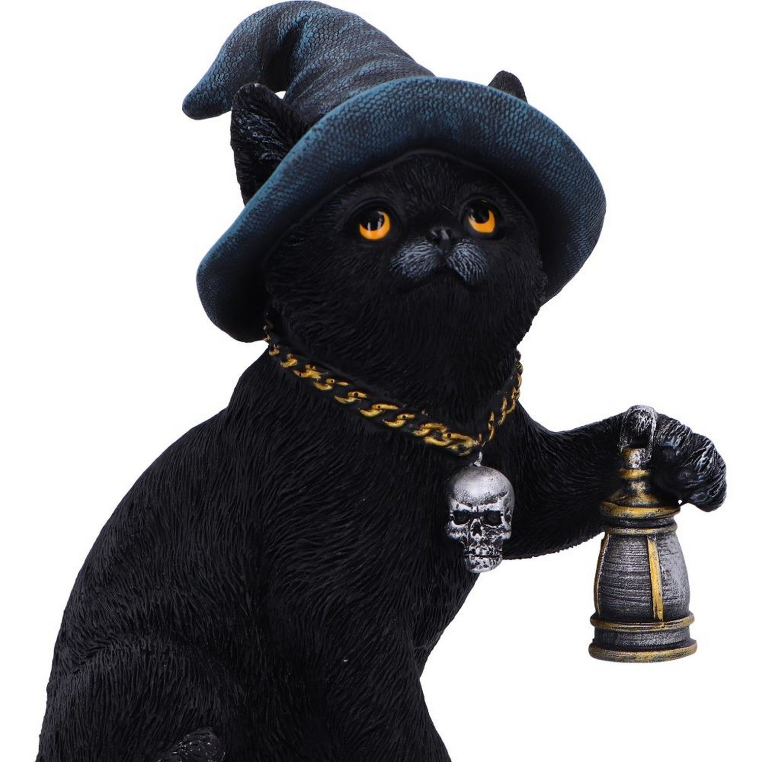 Witch Cat Lantern Figurine U7227C25