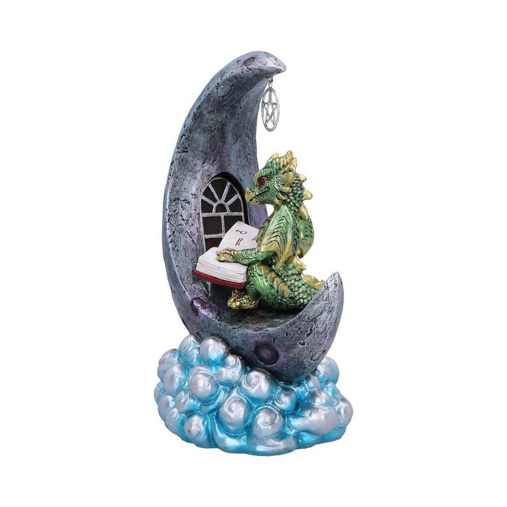 Moonbound Scholar LED Dragon Figurine 21.2cm U7275C25