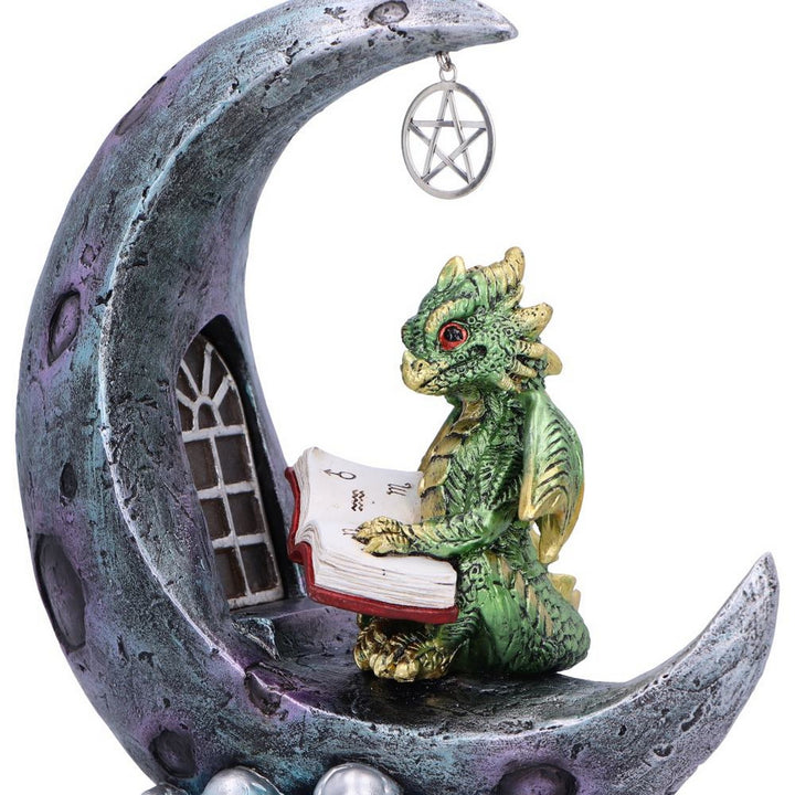 Moonbound Scholar LED Dragon Figurine 21.2cm U7275C25