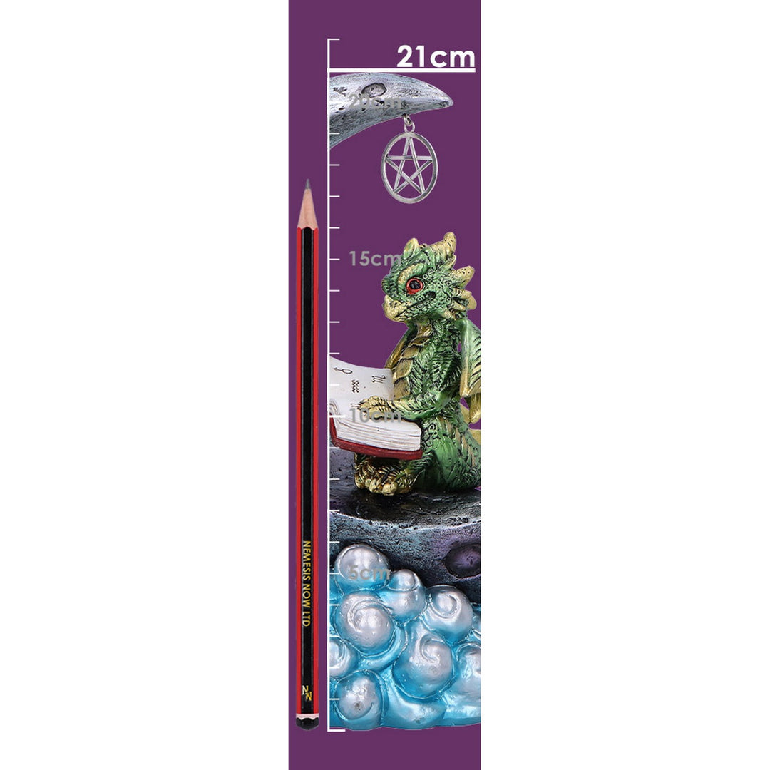 Moonbound Scholar LED Dragon Figurine 21.2cm U7275C25