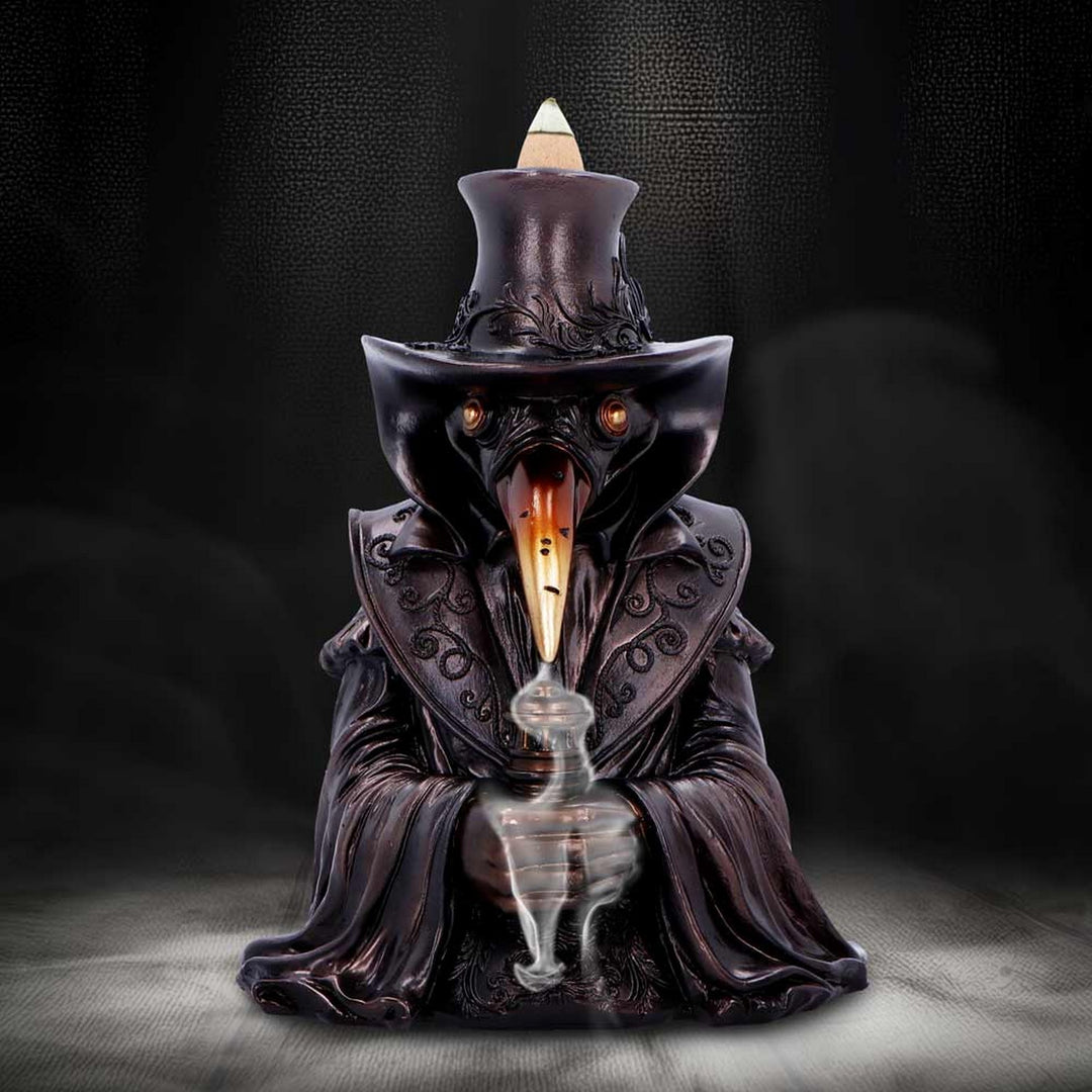 Miasma Plague Doctor Backflow Incense Burner 17.8cm U7285C25