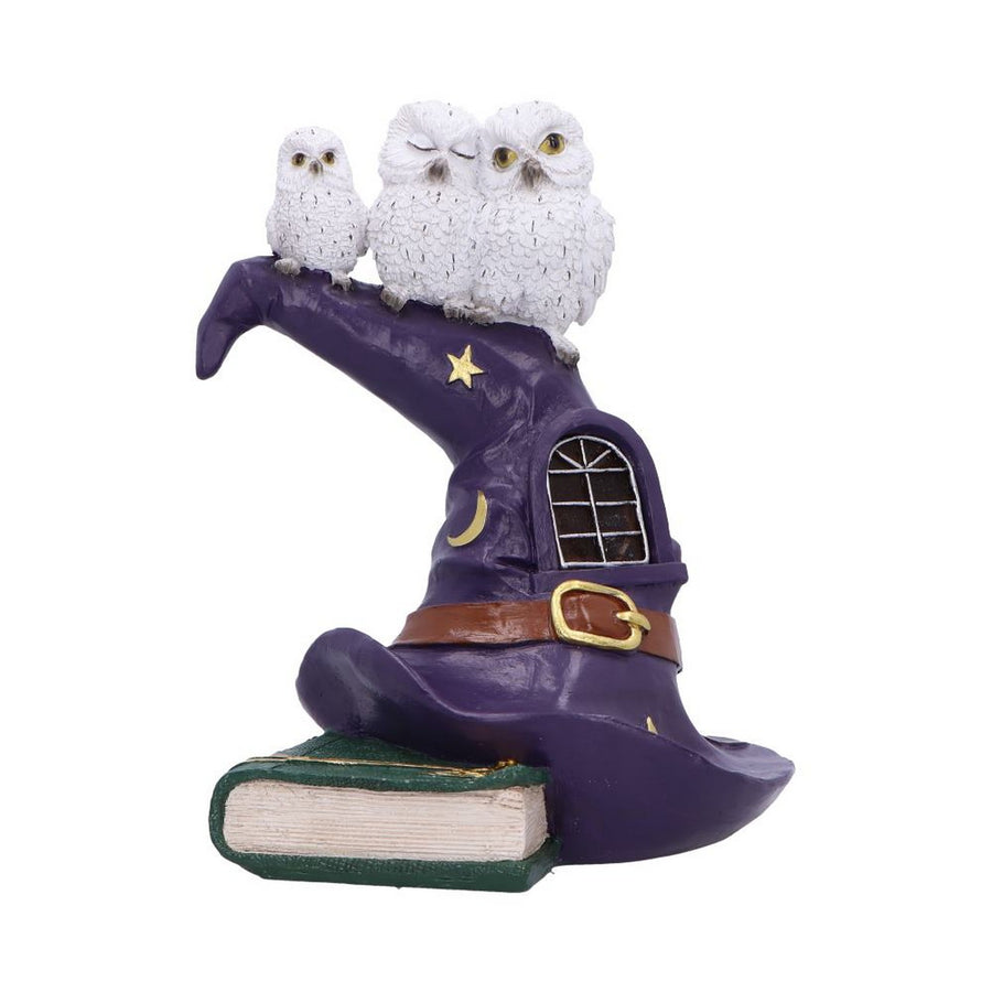 Owl Witch LED Hat Sculpture 18.3cm U7286C25