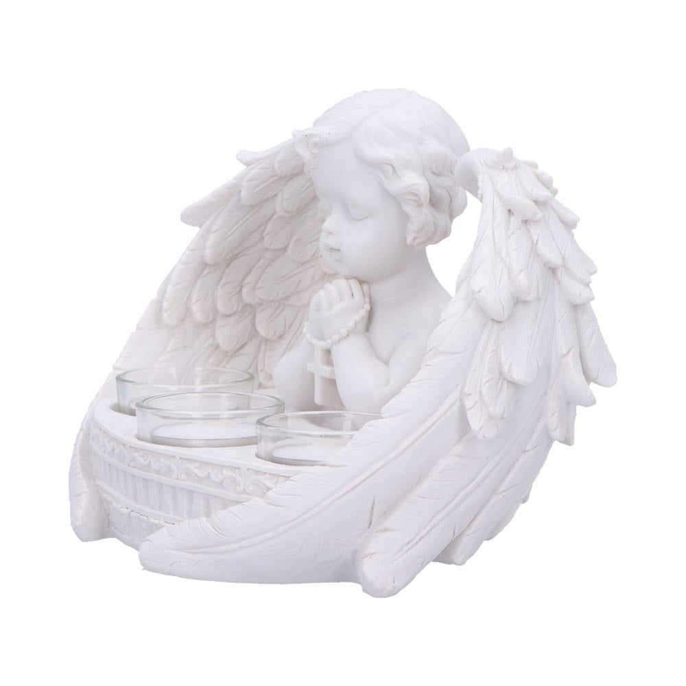 Prayers to Heaven Cherub Tea Light Holder 14.5cm U7287C25