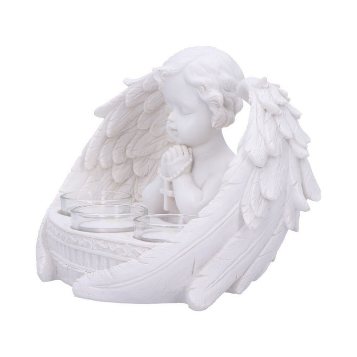 Prayers to Heaven Cherub Tea Light Holder 14.5cm U7287C25