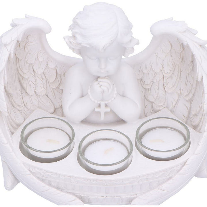 Prayers to Heaven Cherub Tea Light Holder 14.5cm U7287C25