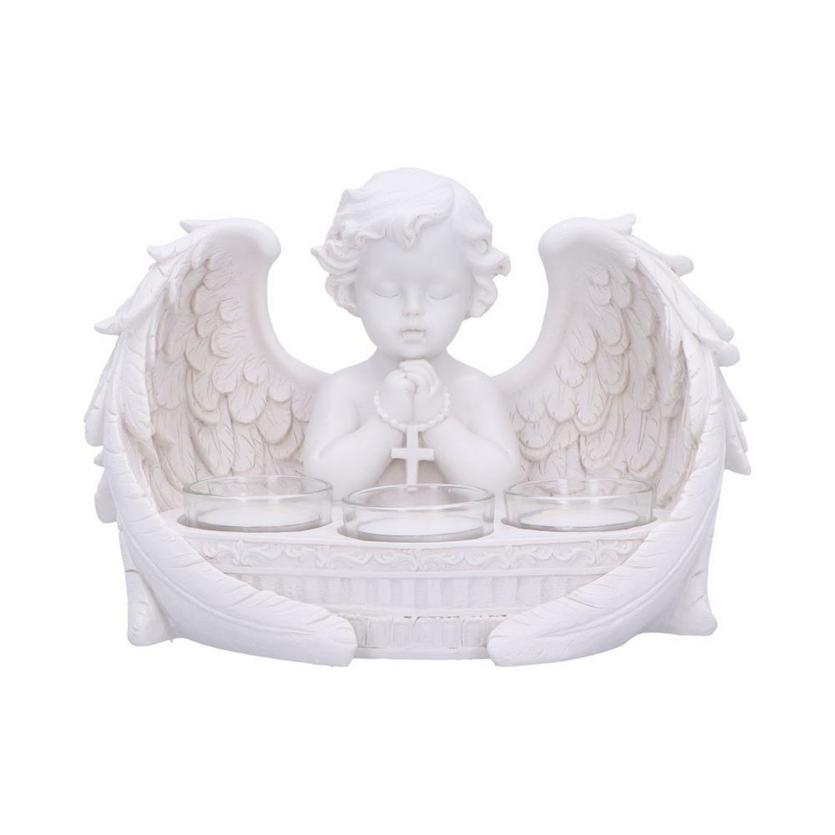 Prayers to Heaven Cherub Tea Light Holder 14.5cm U7287C25