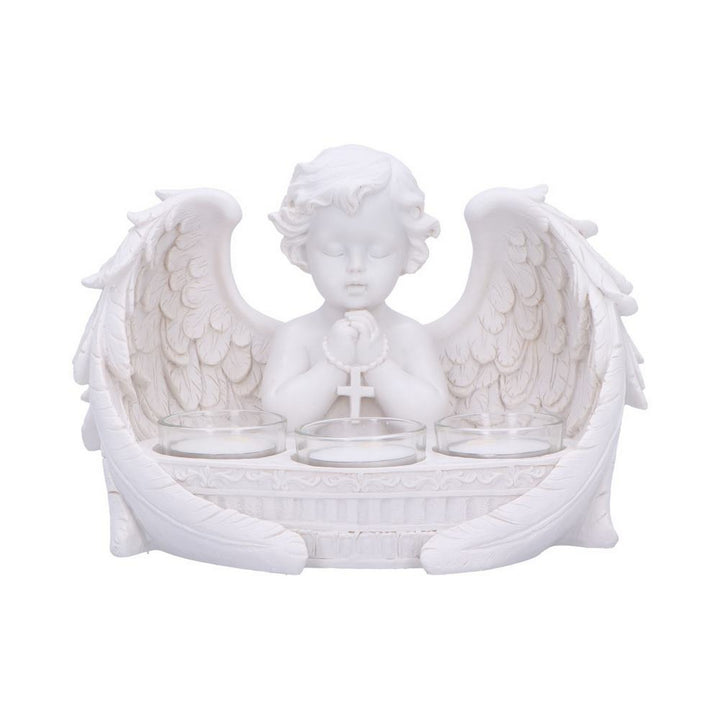 Prayers to Heaven Cherub Tea Light Holder 14.5cm U7287C25